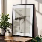 Minimalist Dalgalar ve Soyut Harmoni Siyah Çerçeveli 3lü Ahşap Tablo Seti