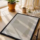 Minimalist Dalgalar ve Soyut Harmoni Siyah Çerçeveli 3lü Ahşap Tablo Seti