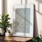 Matisse Esintili Sahil ve Botanik Beyaz Çerçeveli 3lü Ahşap Tablo Seti