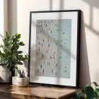 Matisse Esintili Sahil ve Botanik Siyah Çerçeveli 3lü Ahşap Tablo Seti