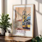 Retro Dünya Şehirleri Üçlüsü Doğal Ahşap Çerçeveli 3lü Tablo Seti