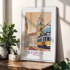 Retro Dünya Şehirleri Üçlüsü Beyaz Çerçeveli 3lü Ahşap Tablo Seti