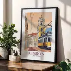 Retro Dünya Şehirleri Üçlüsü Siyah Çerçeveli 3lü Ahşap Tablo Seti