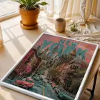 Pop Art Dünya Şehirleri Seti Beyaz Çerçeveli 3lü Ahşap Tablo Seti
