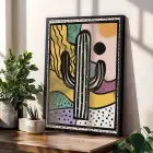 Neşeli Pop Art Üçlüsü Siyah Çerçeveli 3lü Ahşap Tablo Seti