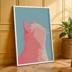 Canlı Eklektik Tasarım Üçlüsü Beyaz Çerçeveli 3lü Ahşap Tablo Seti