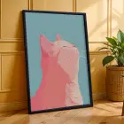 Canlı Eklektik Tasarım Üçlüsü Siyah Çerçeveli 3lü Ahşap Tablo Seti