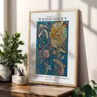 Kandinsky Sanat Mirası Koleksiyonu Doğal Ahşap Çerçeveli 3lü Tablo Seti