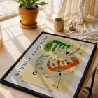 Kandinsky Eserleri Sanat Seti Siyah Çerçeveli 3lü Ahşap Tablo Seti