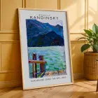 Kandinsky Sanat Seçkisi Doğal Ahşap Çerçeveli 3lü Tablo Seti