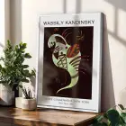 Kandinsky Sanat Seçkisi Beyaz Çerçeveli 3lü Ahşap Tablo Seti