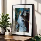 Üçlü Empresyonist Seçki Siyah Çerçeveli 3lü Ahşap Tablo Seti