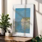 Deniz Kar Nilüfer İzlenimleri Beyaz Çerçeveli 3lü Ahşap Tablo Seti