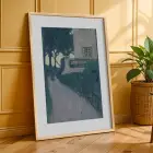 Kübist Peyzaj Sanat Koleksiyonu Doğal Ahşap Çerçeveli 3lü Tablo Seti