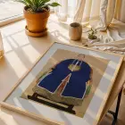 Uzak Doğu Klasik Sanat Seti Doğal Ahşap Çerçeveli 3lü Tablo Seti