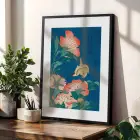 Uzak Doğu Klasik Sanat Seti Siyah Çerçeveli 3lü Ahşap Tablo Seti