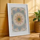 Sanat Eserleri Üçlüsü Beyaz Çerçeveli 3lü Ahşap Tablo Seti