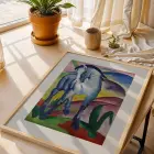 Canlı Sanat Mozaiki Doğal Ahşap Çerçeveli 3lü Tablo Seti