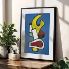 Canlı Sanat Mozaiki Siyah Çerçeveli 3lü Ahşap Tablo Seti