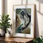 Üç Farklı Sanat Hikayesi Doğal Ahşap Çerçeveli 3lü Tablo Seti