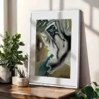 Üç Farklı Sanat Hikayesi Beyaz Çerçeveli 3lü Ahşap Tablo Seti