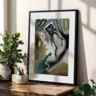 Üç Farklı Sanat Hikayesi Siyah Çerçeveli 3lü Ahşap Tablo Seti