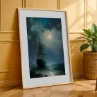 Farklı Sanat Akımları Üçlüsü Doğal Ahşap Çerçeveli 3lü Tablo Seti