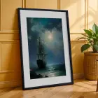 Farklı Sanat Akımları Üçlüsü Siyah Çerçeveli 3lü Ahşap Tablo Seti