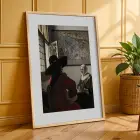 Figüratif Sanat Seçkisi Doğal Ahşap Çerçeveli 3lü Tablo Seti