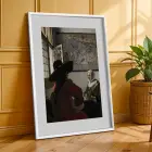 Figüratif Sanat Seçkisi Beyaz Çerçeveli 3lü Ahşap Tablo Seti