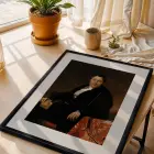 Figüratif Sanat Seçkisi Siyah Çerçeveli 3lü Ahşap Tablo Seti