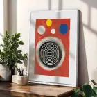 Dönemlerarası Sanat Koleksiyonu Beyaz Çerçeveli 3lü Ahşap Tablo Seti