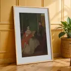 Derin Tonlar Sanat Koleksiyonu Doğal Ahşap Çerçeveli 3lü Tablo Seti