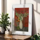 Derin Tonlar Sanat Koleksiyonu Beyaz Çerçeveli 3lü Ahşap Tablo Seti