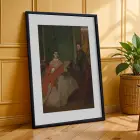 Derin Tonlar Sanat Koleksiyonu Siyah Çerçeveli 3lü Ahşap Tablo Seti