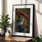 Kızıl Tonlar Sanat Seçkisi Siyah Çerçeveli 3lü Ahşap Tablo Seti