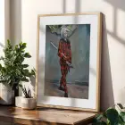 Sanat Tarihi Kesitleri Doğal Ahşap Çerçeveli 3lü Tablo Seti