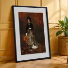 Dönemsel Sanat Üçlüsü Siyah Çerçeveli 3lü Ahşap Tablo Seti