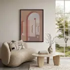 Pastel Kemerli Minimalizm Siyah Ahşap Çerçeveli Tablo Ev Aksesuarları Modern Sanat İç Mekan