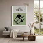 Yeşil Bahçe Elması Beyaz Ahşap Çerçeveli Tablo Duvar Dekoru Poster Obje Ev Aksesuarları