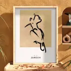 Minimalist Kuş Figürü Doğal Ahşap Çerçeveli Tablo Dekoratif Obje Ev Aksesuarları Modern Sanat