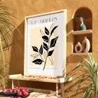 Minimalist Jardin Dalı Doğal Ahşap Çerçeveli Tablo Duvar Dekoru Poster Obje Ev Aksesuarları