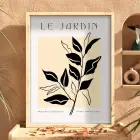 Minimalist Jardin Dalı Doğal Ahşap Çerçeveli Tablo Duvar Dekoru Poster Obje Ev Aksesuarları
