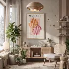 Matisse Organik Kesitler Doğal Ahşap Çerçeveli Tablo Dekoru Poster Obje Ev Aksesuarları Modern