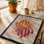Matisse Organik Kesitler Siyah Ahşap Çerçeveli Tablo Aksesuarları Modern Sanat İç Mekan Yatak
