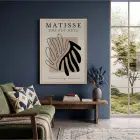 Matisse Soyut Kesik Figür Doğal Ahşap Çerçeveli Tablo Poster Dekoratif Obje Ev Aksesuarları
