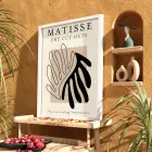 Matisse Soyut Kesik Figür Beyaz Ahşap Çerçeveli Tablo Dekorasyonu Poster Obje Ev Aksesuarları
