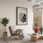 Matisse Soyut Kesik Figür Siyah Ahşap Çerçeveli Tablo Dekoratif Obje Ev Aksesuarları Modern