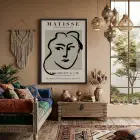 Matisse Çizgi Sanatı Siyah Ahşap Çerçeveli Tablo Ev Aksesuarları Modern Sanat İç Mekan