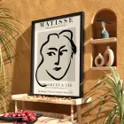 Matisse Çizgi Sanatı Siyah Ahşap Çerçeveli Tablo Ev Aksesuarları Modern Sanat İç Mekan